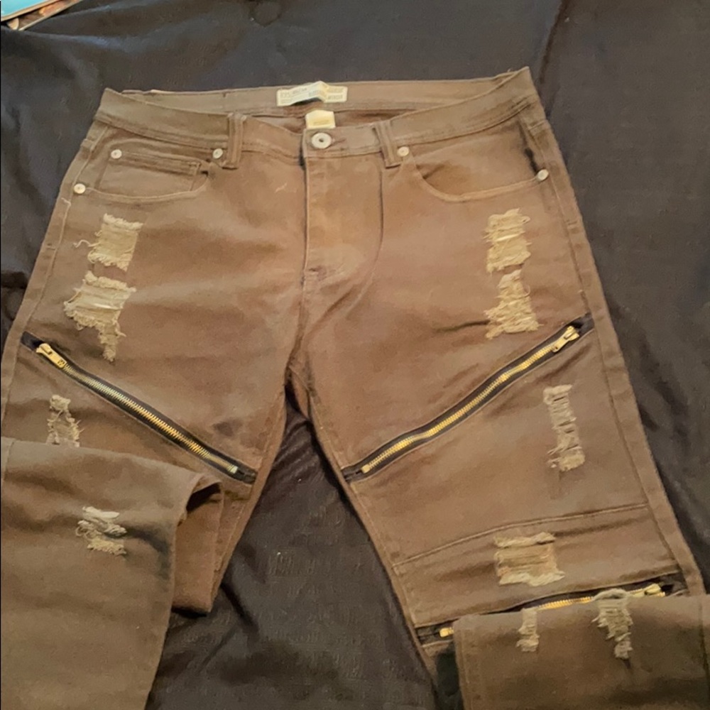 Bleecker & Mercer 36/34 camouflage green jeans